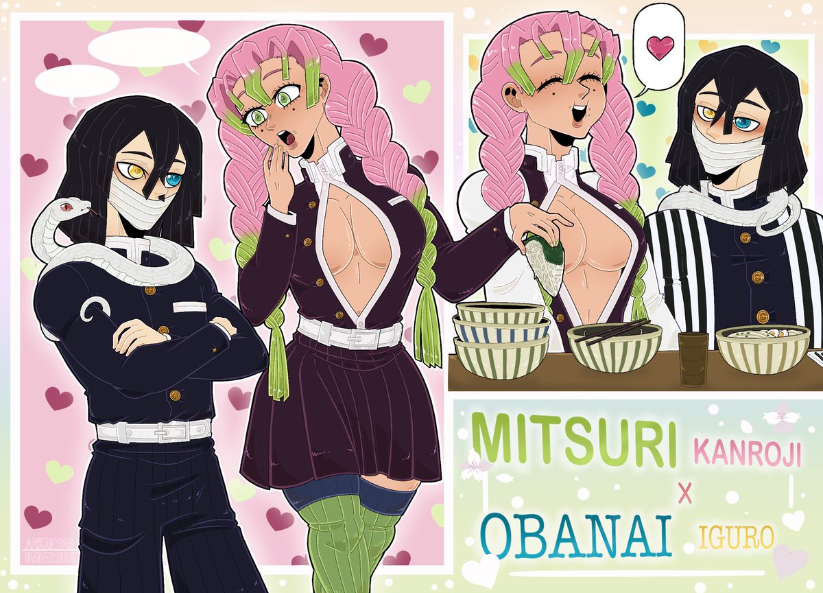 ArkansasUnder's tweet photo. Demon Slayers cutest ship: ObaMitsu 🩷 💚 x 💛 💙
I just think they’re neat https://t.co/oZiOvTY98K