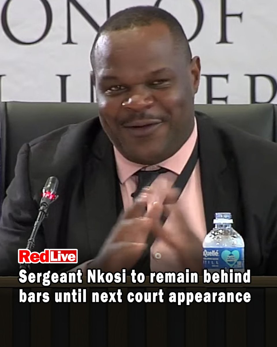 Sergeant Nkosi to remain behind bars until next court appearance...

Sergeant Fannie Nkosi will remain behind bars until Monday, April 13, following his appearance in the Pretoria North Magistrate’s Court on Tuesday.

#FannieNkosi