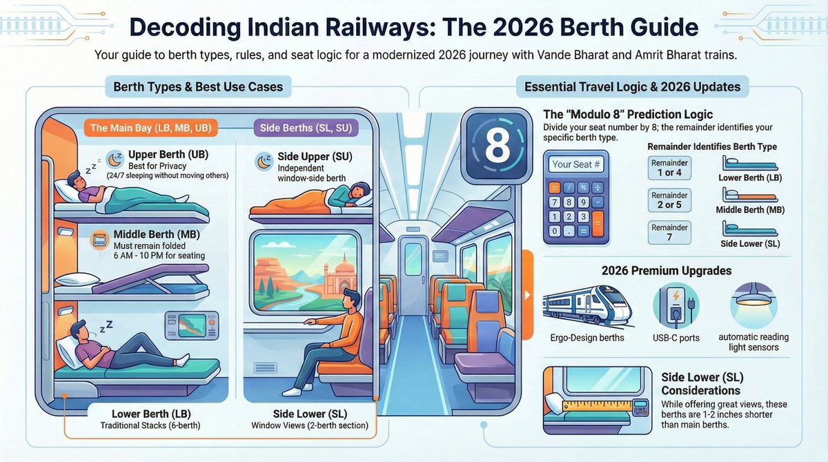 yehsafar's tweet photo. Types of Berths in Train: The Ultimate Indian Railways Seat Layout Guide (2026 Edition) https://t.co/HFtw0T6Smr https://t.co/FFMC9c1NGO