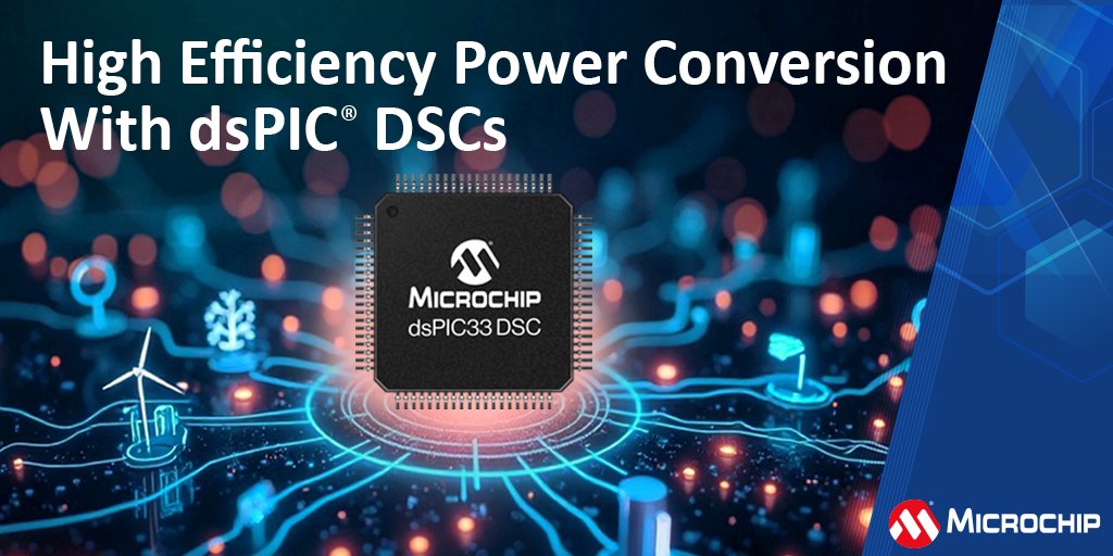 MicrochipTech's tweet image. Need efficient, fast-responding digital power? dsPIC® Digital Signal Controllers run advanced control algorithms to close the loop in firmware—optimizing performance as loads change. mchp.us/4v9Jtwo #RealTimeControl #EmbeddedSystems #PowerElectronics