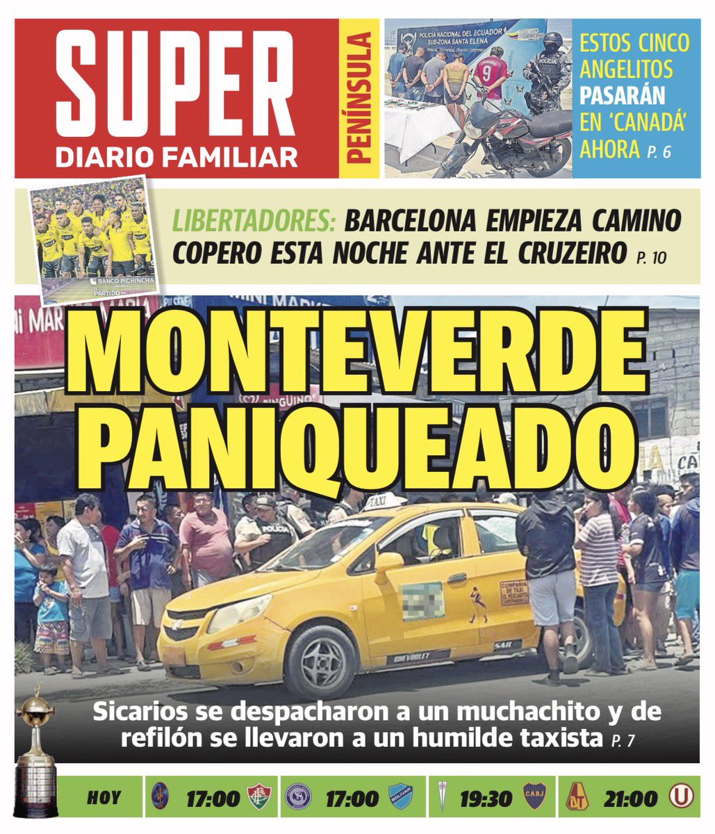 Buenos días 🌞 

Estas son las portadas de #DiarioSuper 📰 #Ecuador 🇪🇨 y #Peninsula 🏖️ de este martes 7 de abril de 2026. 

¡Sopla por tu ejemplar! 🏃‍♂️💨 🗞️