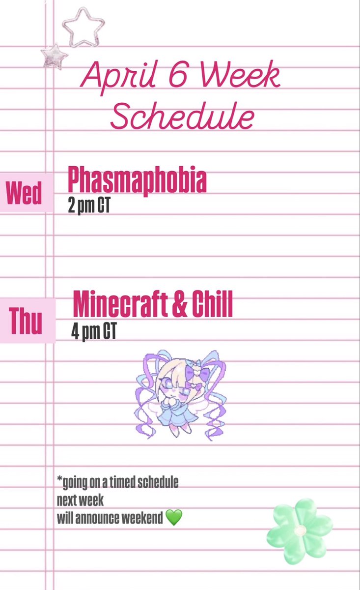 rika8beat's tweet photo. this week’s schedule!! 💋 https://t.co/62pNOZ7NIS