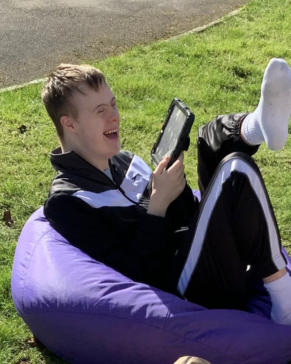 Henshaws's tweet photo. We hope everyone is enjoying the Easter holidays 🐣

Before the break, our students made the most of the sunshine with a campus walk and a picnic outdoors ☀️🌼

What have you been up to this Easter? 💙

#HenshawsSpecialistCollege #EasterHolidays #Spring https://t.co/w3BkpGVTxU