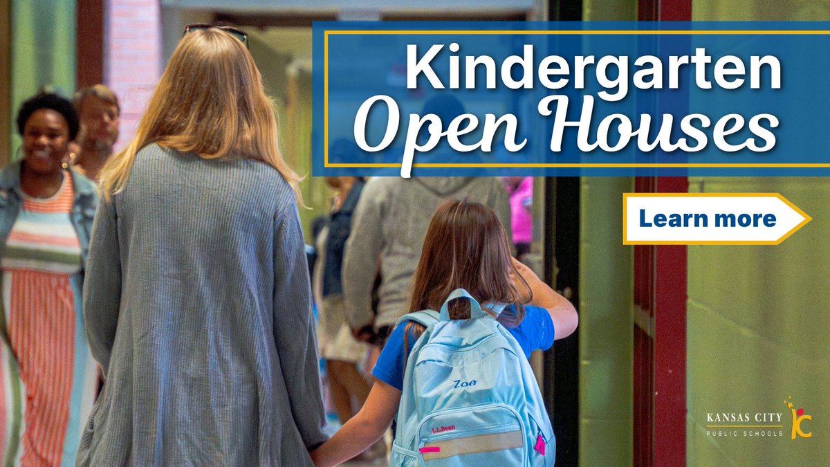 kcpublicschools's tweet image. If your child is starting Kindergarten in the fall, join us at this week's Open Houses!

Incoming students and their families are invited to meet teachers, see classrooms, and more. Click to see when your neighborhood school is hosting 👇

#Kindergarten #KCPS
