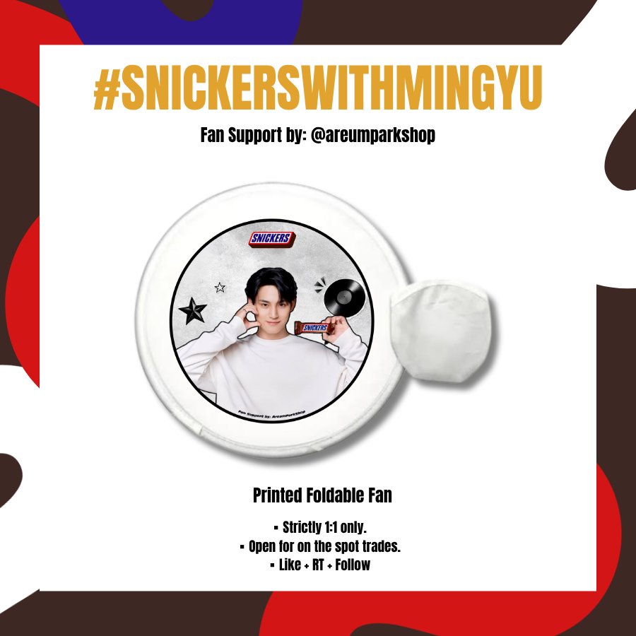 areumparkshop's tweet photo. ✨️ #SNICKERSwithMINGYU FREEBIES by: @areumparkshop ✨️

▪︎Follow + RT + Like
▪︎Strictly 1:1 only.
▪︎Open for on the spot trades. 
▪︎Limited quantity only.

Time and location: TBA

See you there, carats! ❤️

#Mingyu #Seventeen https://t.co/QAiU7Umg77