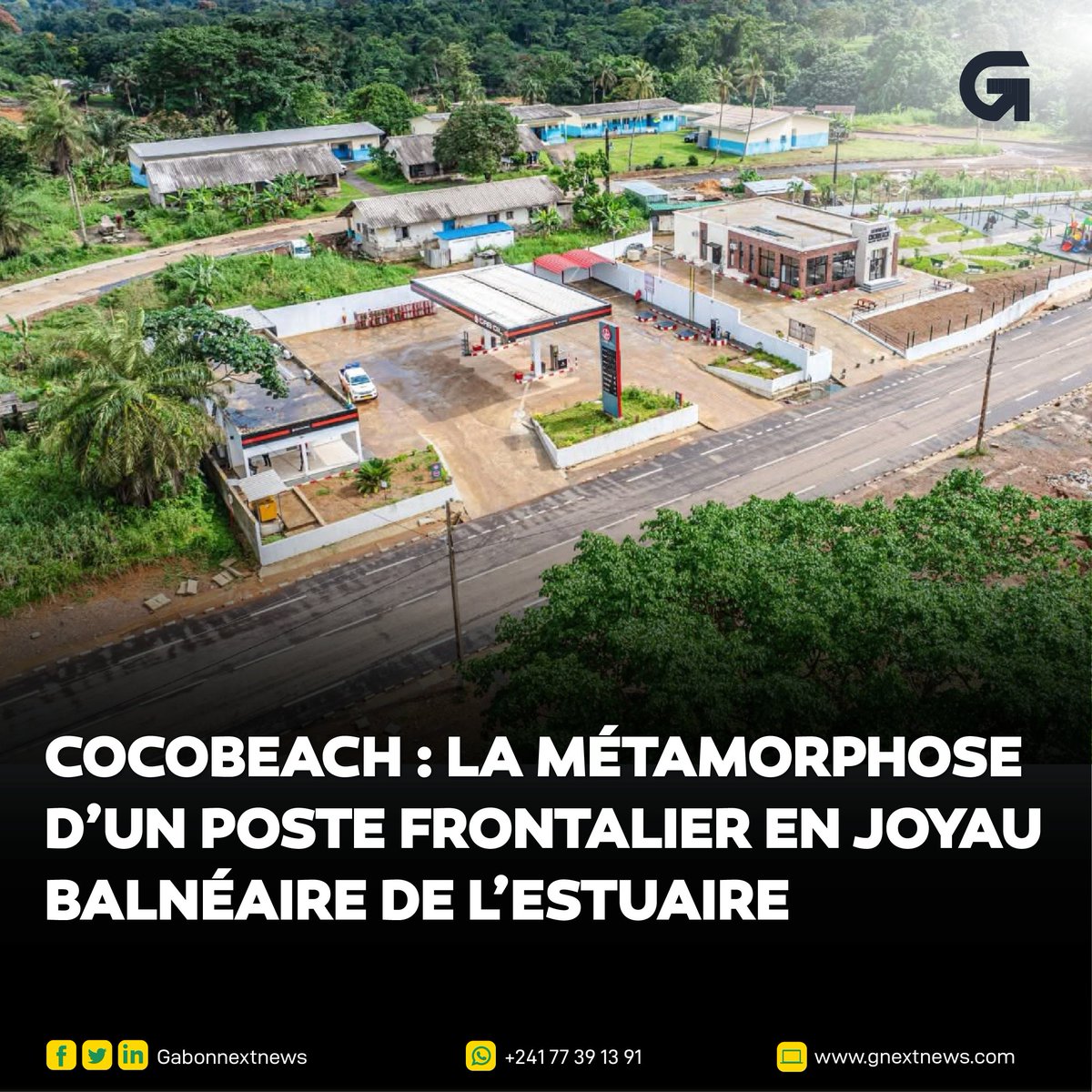 GabonNextNews's tweet photo. La ville de Cocobeach, sentinelle du Gabon aux confins de la frontière nord, vit une mutation urbaine sans précédent qui rompt définitivement avec son isolement d’autrefois. 
→ https://t.co/2ARmzocK9h https://t.co/JAMh6Qz2pC