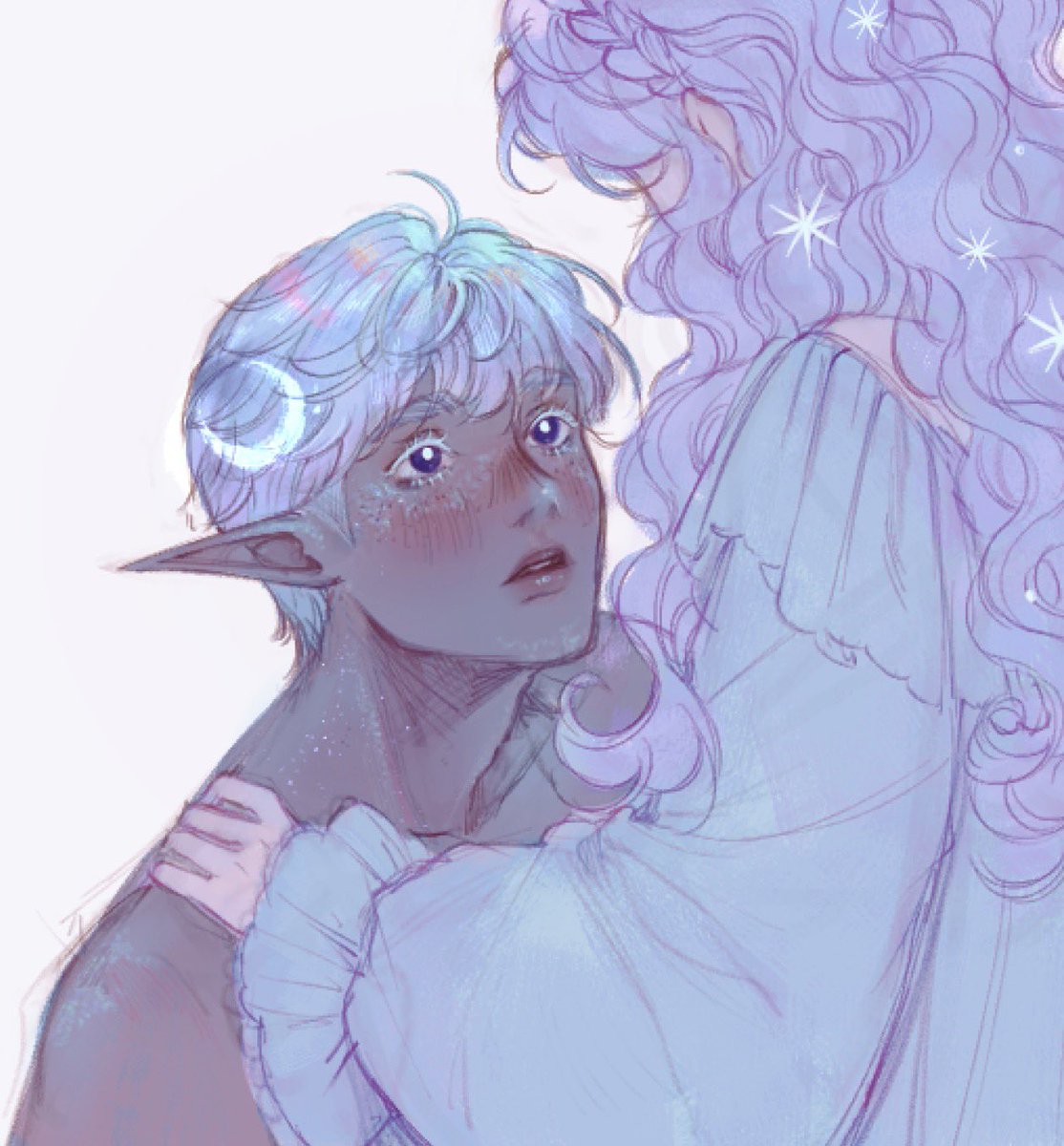 inthestardust's tweet photo. Literally moon twins #oc https://t.co/jlyctz8f3q