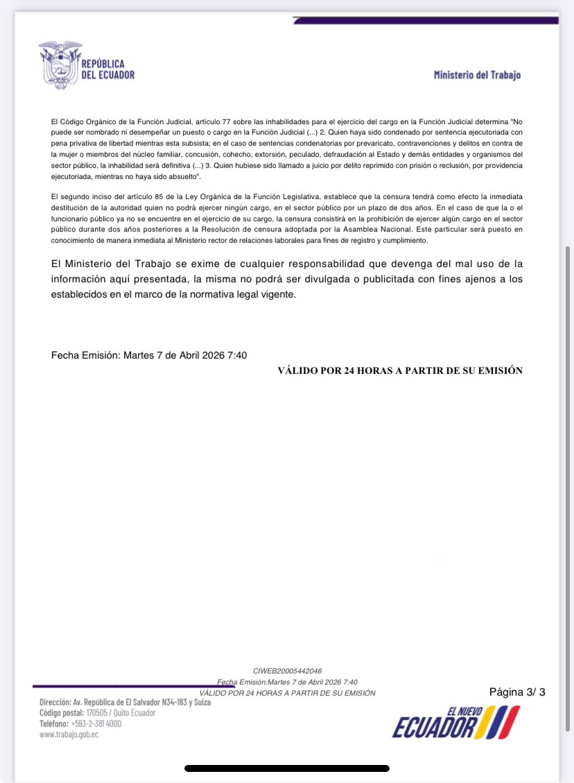 Alexandra Villacís Parada tweet media