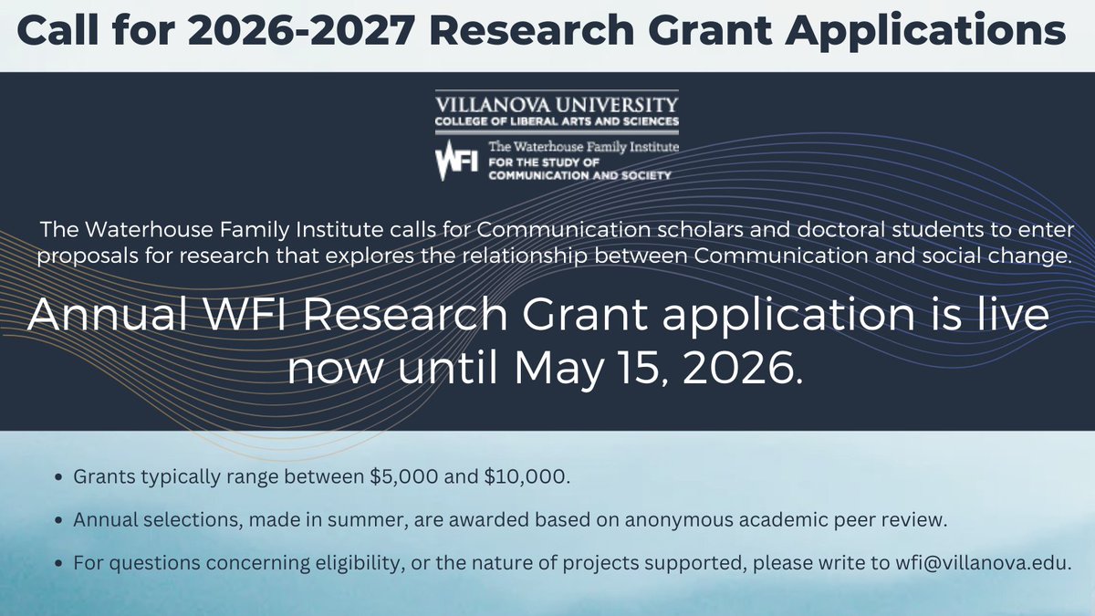 Waterhouse Family Institute tweet media