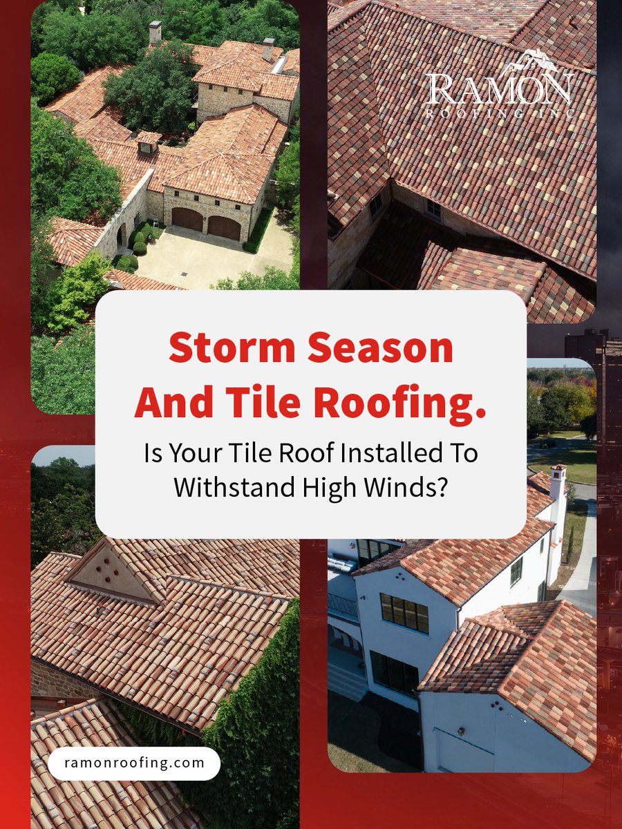 RamonRoofing's tweet image. Tile Roofing During Storm Season 🌩️

Tile is significantly stronger than standard shingles, but the real protection comes from how the system is built beneath it.

Explore tile roofing systems: hubs.ly/Q049LjGV0 

#RamonRoofing #LuxuryRoofing #Texas #FortWorth