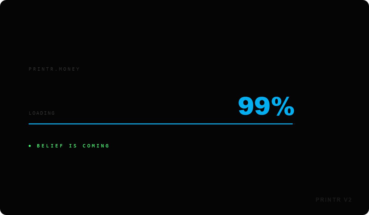 printr's tweet image. 1 Week

7 Days

168 Hours

10,080 Minutes

Belief is coming