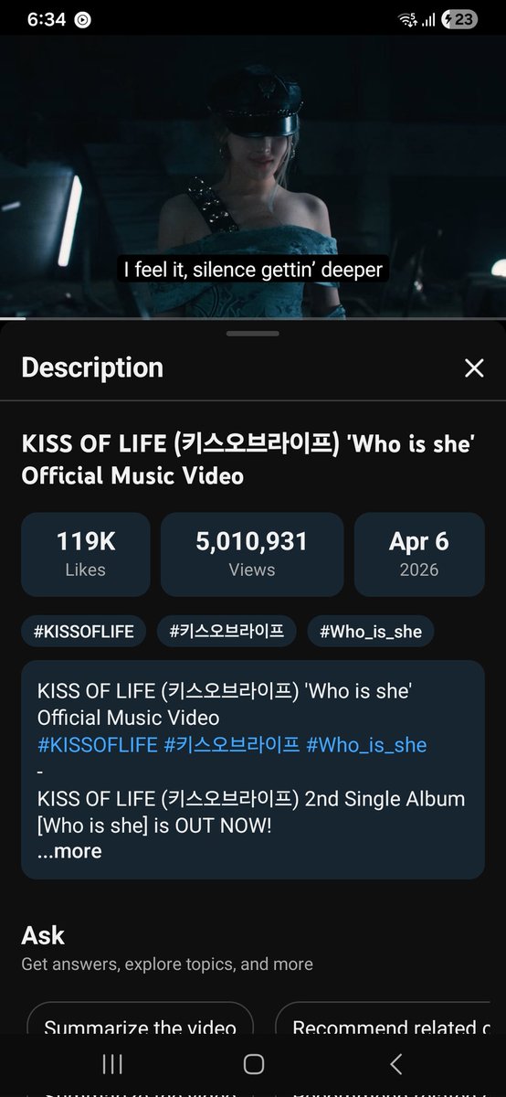 kissyofkiof's tweet image. 5 MILLION VIEWS 😭❤️‍🔥❤️‍🔥❤️‍🔥❤️‍🔥
LETS GO FOR 10 MILLION  😭❤️‍🔥❤️‍🔥
I KNOW KISSY WE CAN DO IT LETSGOO😭❤️‍🔥❤️‍🔥❤️‍🔥
#KISSOFLIFE #키스오브라이프 #KIOF #키오프 #JULIE #NATTY #BELLE #HANEUL #쥴리 #나띠 #벨 #하늘 #Who_is_she