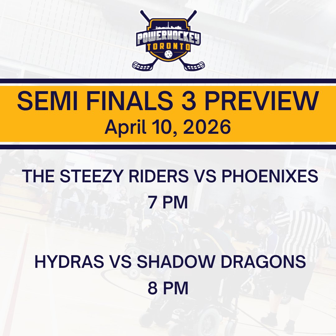 PowerHockeyTO's tweet photo. The 3rd and deciding games of the semi finals go down this Friday! #powerongameon #playofftime #questforthecup https://t.co/jdGtjTRNAU