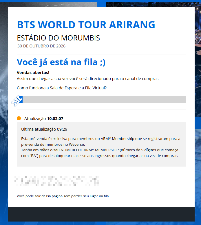 nnicolye's tweet photo. Maldita ticketmaster! Entrei as 9hrs o site deu erro e agora estou no fim da fila https://t.co/lTlt1ejKLP