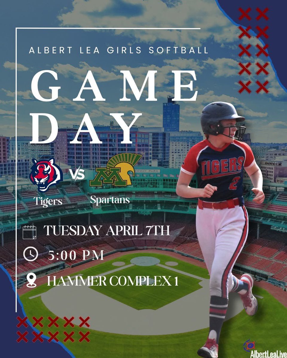<a href="/Big9Conf/">Big 9 Conference</a> High School Girls Softball 🥎 

<a href="/MHSFastpitchSB/">Mayo_Fastpitch</a> 🆚Albert Lea 
📍Albert Lea, MN
🏟️Albert Lea Hammer Complex 
🕔5 P.M. Varsity 
📻Power 96
💻AlbertLeaLive.com