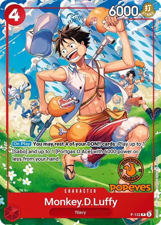So apparantly this is the new Popeyes One Piece Collab Card 👀

Looks much better than the fake one that was going around a couple days ago