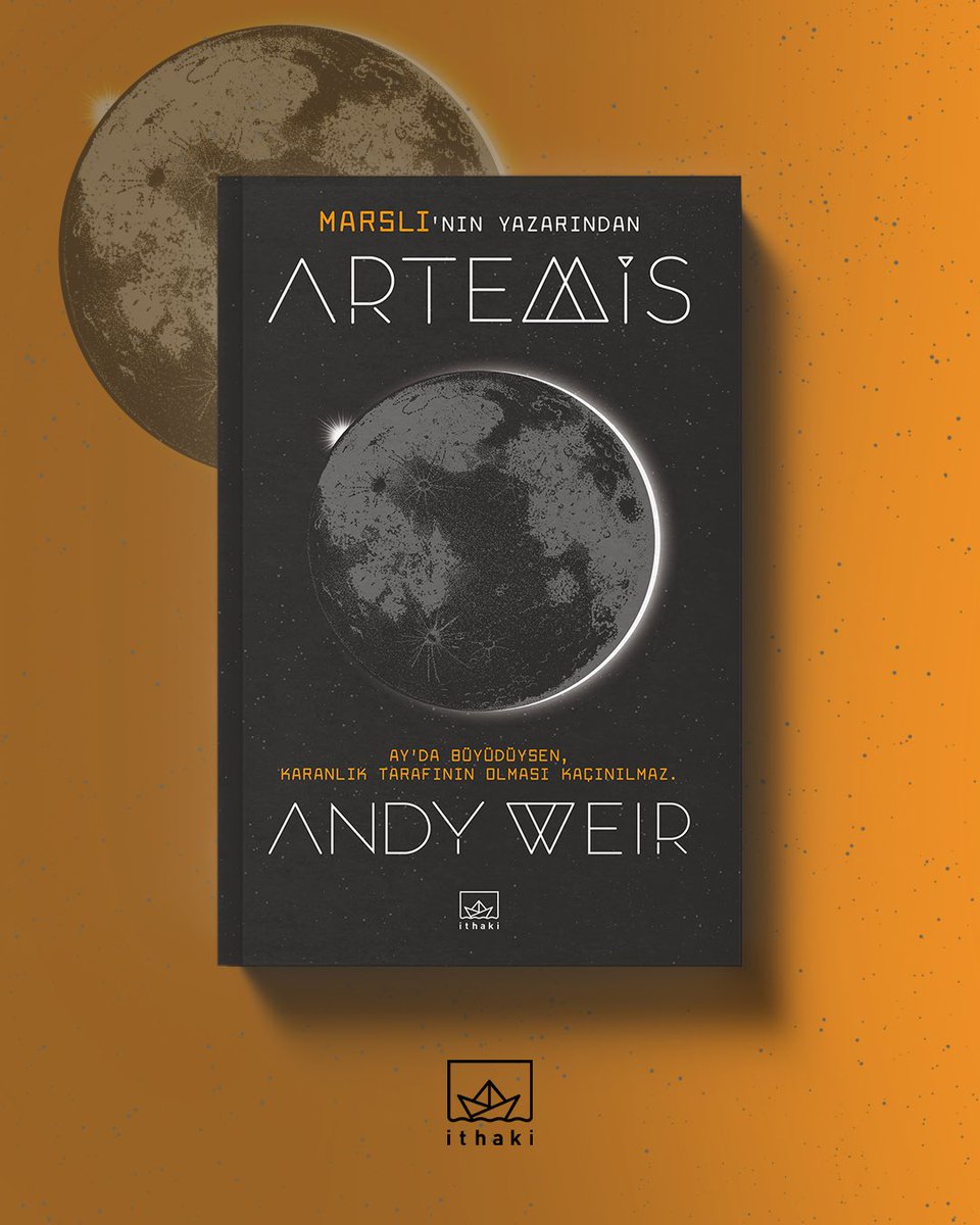 ithakiyayinlari's tweet photo. Artemis II Ay’a ulaşmışken biz de Andy Weir’ın Ay’da geçen romanı Artemis’i hatırlatalım dedik. 
Tesadüf? 🥰

#İthakiYayınları #Artemis https://t.co/gldDcQlMVW