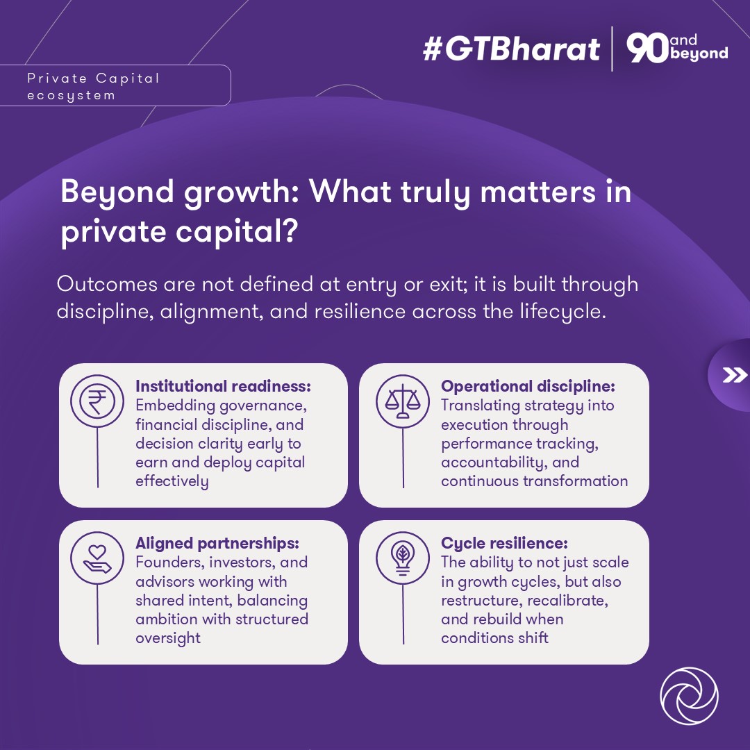 GrantThorntonIN's tweet image. #GTonEcosystems | Through our Private Capital ecosystem, we continue to work alongside stakeholders across every phase of the journey, helping them prepare, partner, and perform across cycles.

#PrivateCapital #ValueCreation #InvestmentStrategy #Governance #ESG
