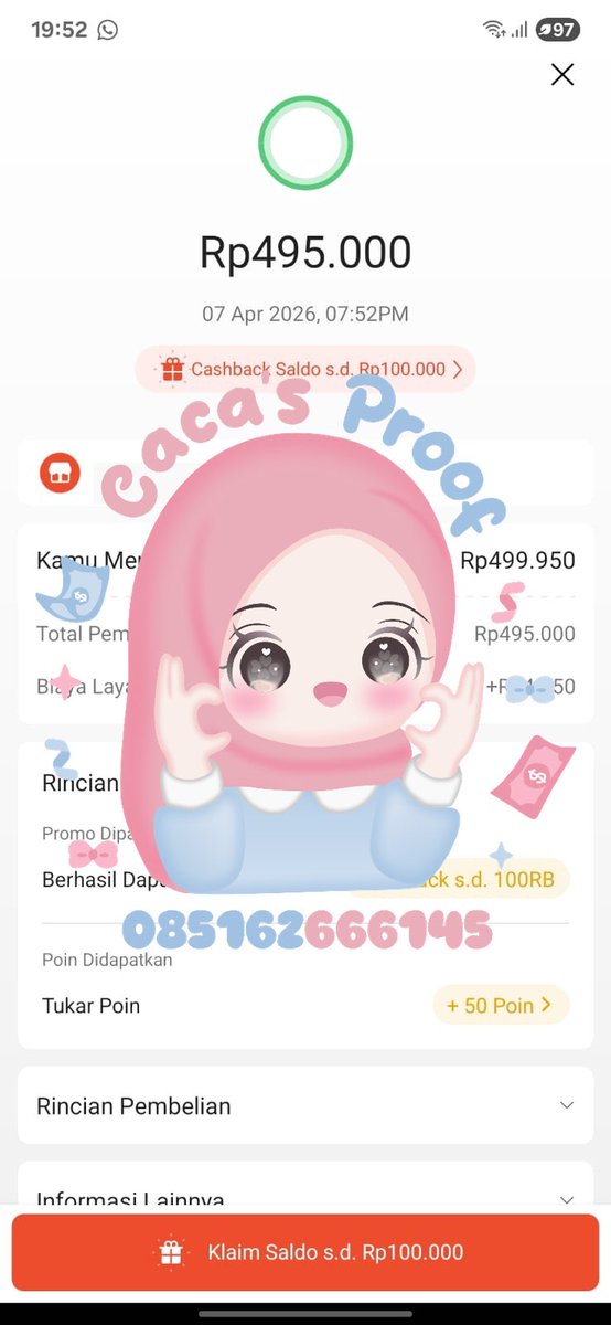 Caca ♡ ⃗ | WA di bio tweet media