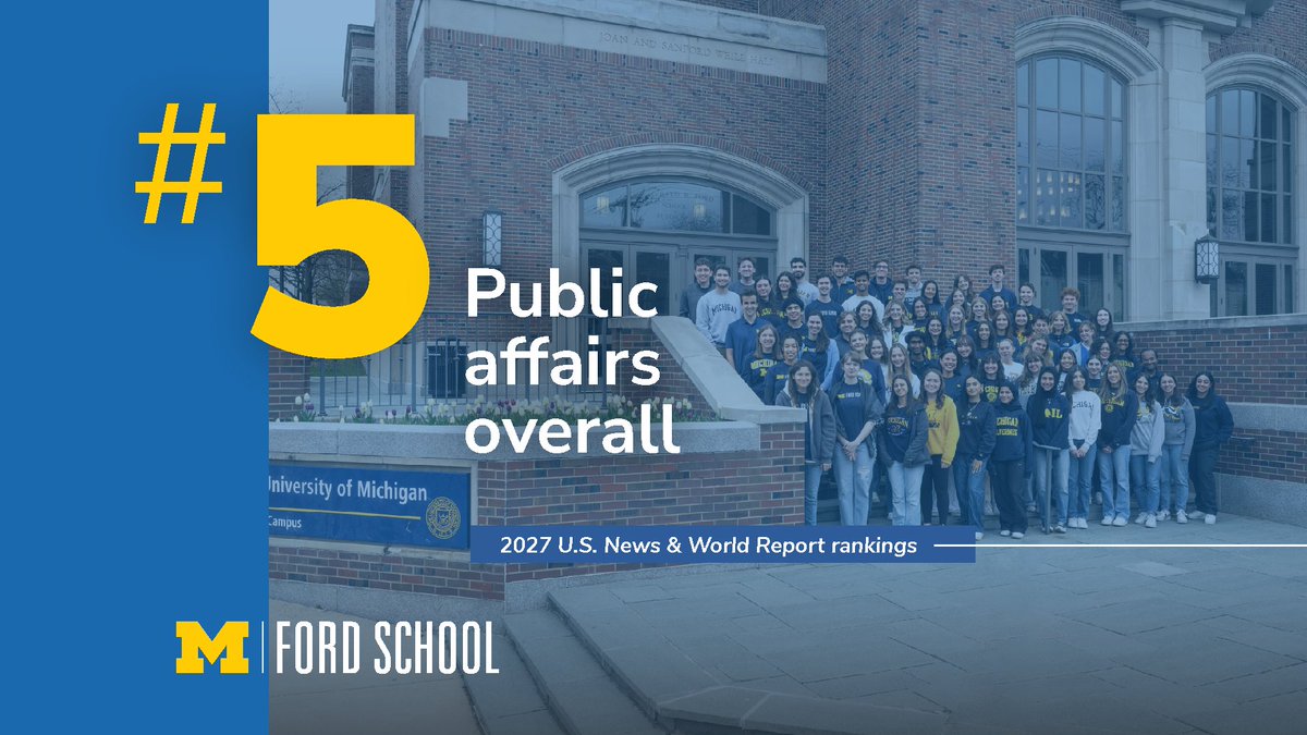Gerald R. Ford School of Public Policy tweet media
