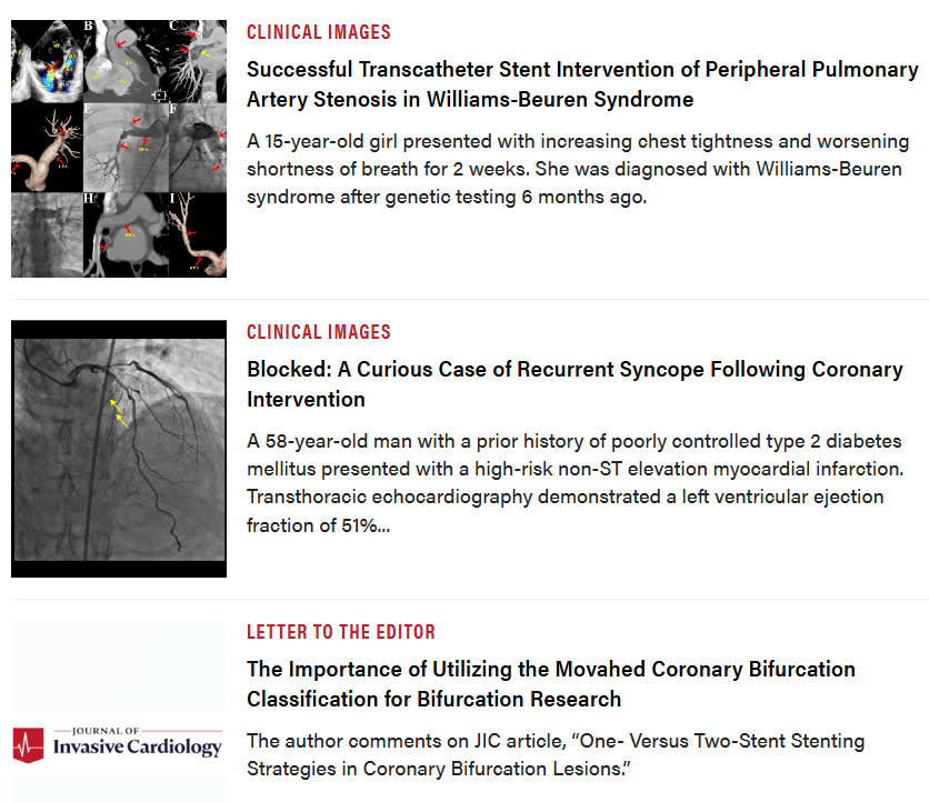 Journal of Invasive Cardiology tweet media