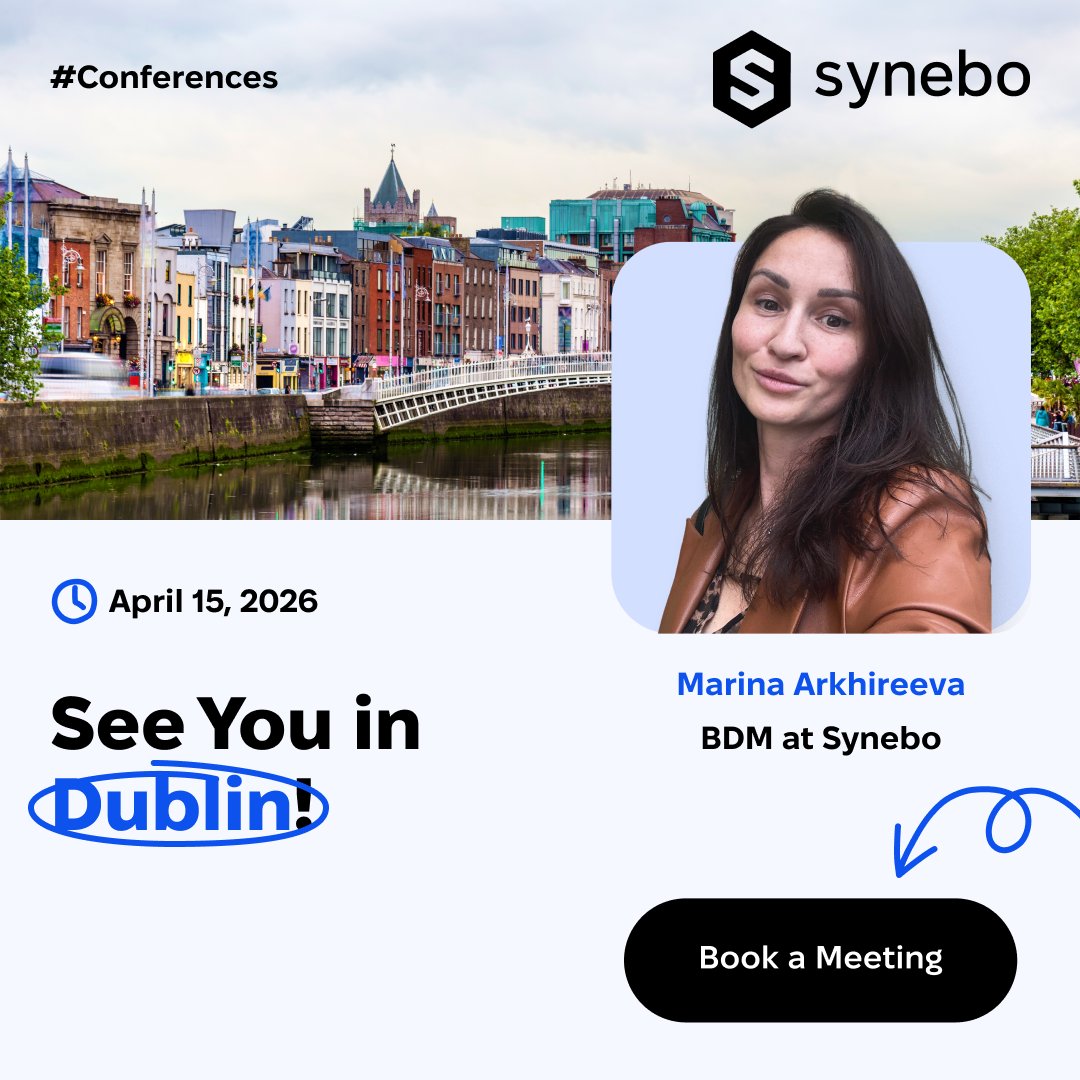 synebo's tweet photo. ☘️ Exciting news! Our BDM, Marina Arkhireeva, will attend #Salesforce Partners Day in #Dublin on 15 April 2026.

She’s open to connect and discuss all things #Salesforce &amp; project opportunities. 

→ Book a free slot to meet in person: https://t.co/oih9w0Q7wu 

#Synebo #CRM https://t.co/xKKh4rICa5