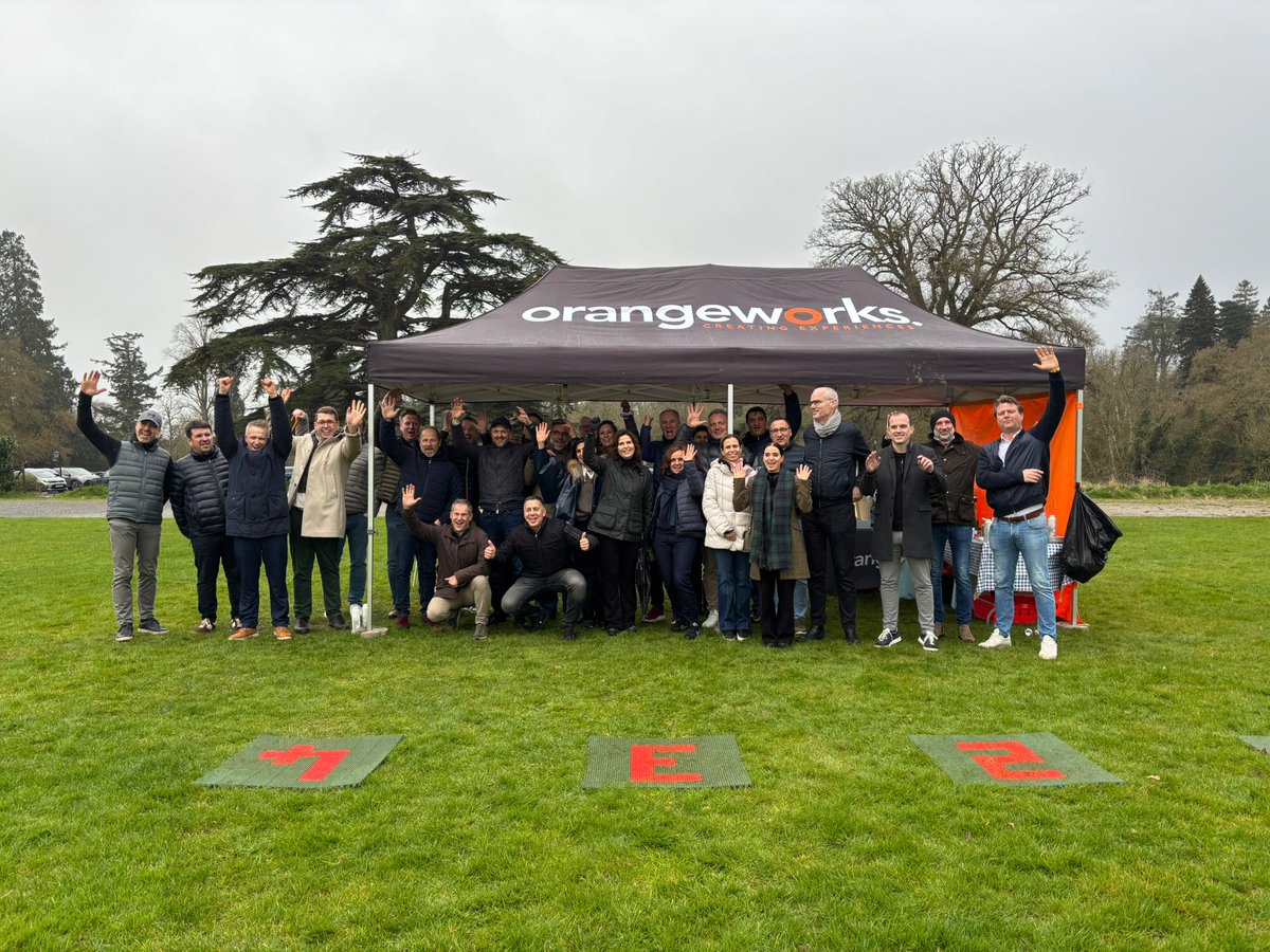 OrangeworksIE's tweet photo. Target Zone offers a mix of axe throwing, laser clay shooting &amp; archery - the perfect way for teams to step away from laptops &amp; phones, enjoy the fresh air while challenging their precision &amp; accuracy skills 🏹 🎯  Email hello@orangeworks.ie for more info on outdoor activities! https://t.co/2CNQ7BiJxq