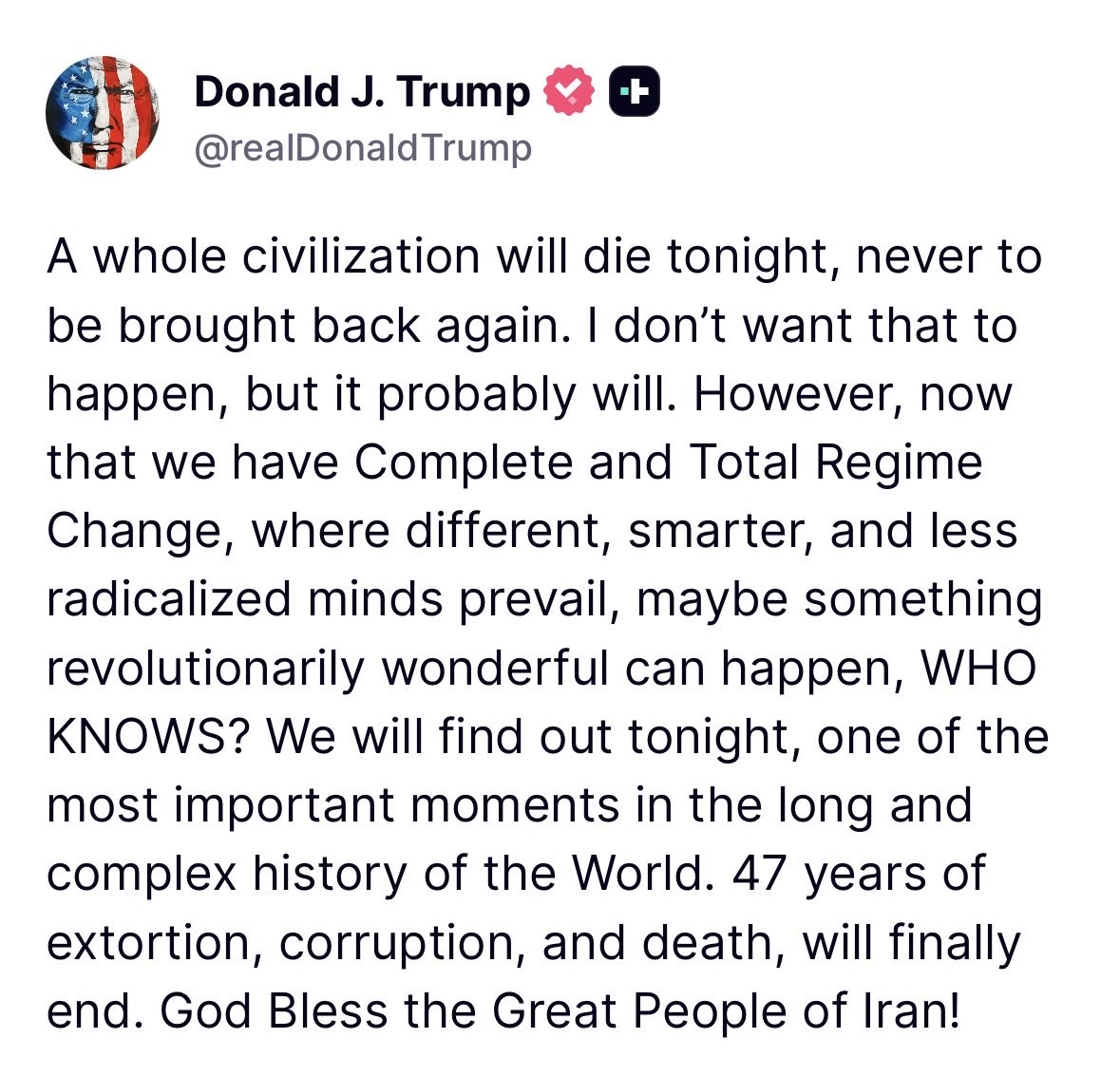 norinjamal's tweet photo. The psychopath
More power to @DailyIranNews #IranWar‌ #IranMassacre‌ #TrumpGenocida #IranMilitary https://t.co/fIkJzRiB0b