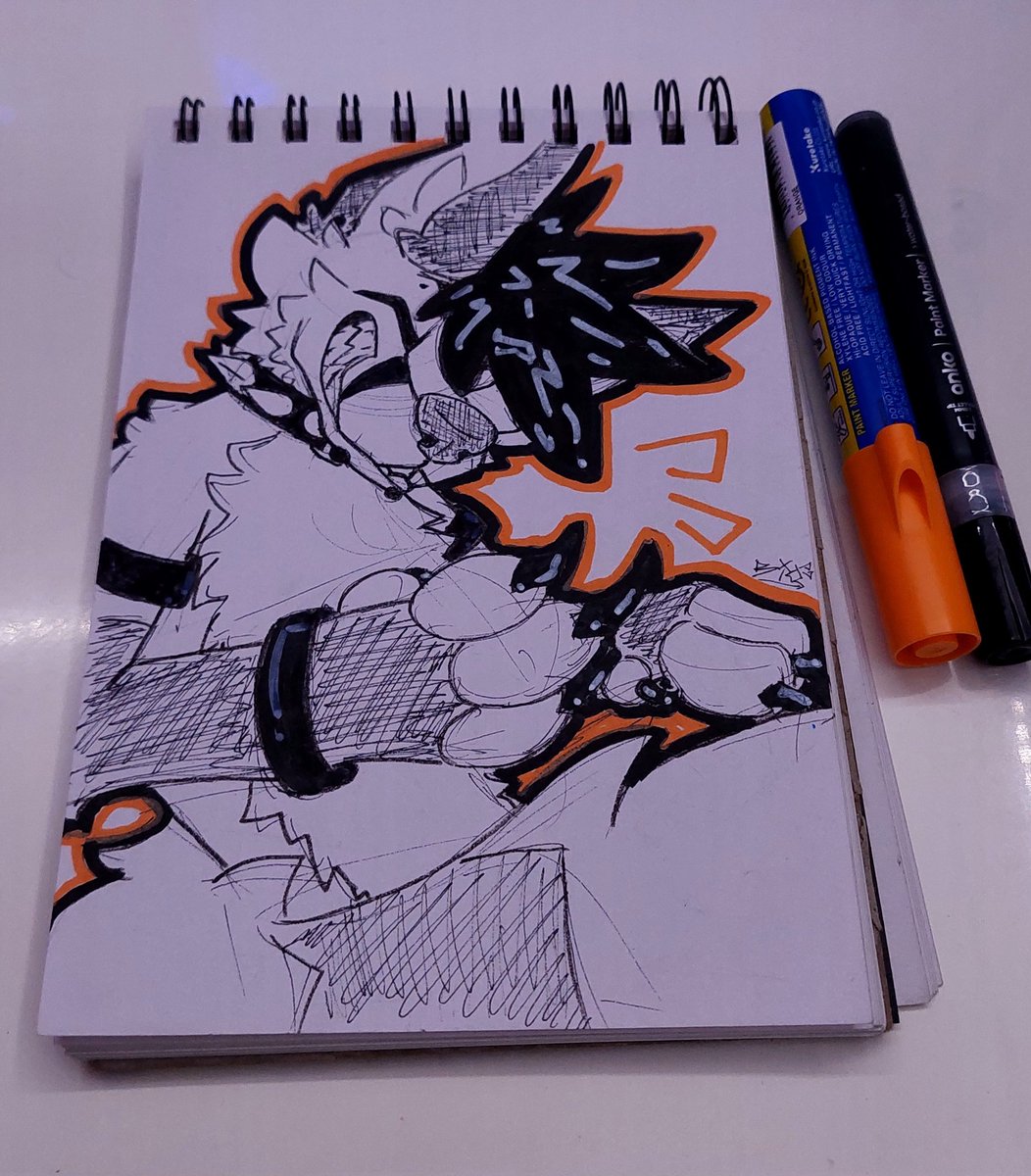 Biohazard_fox's tweet photo. Warm up doodle! Been pretty busy getting ready for FurDu https://t.co/3XKn0cKjrh