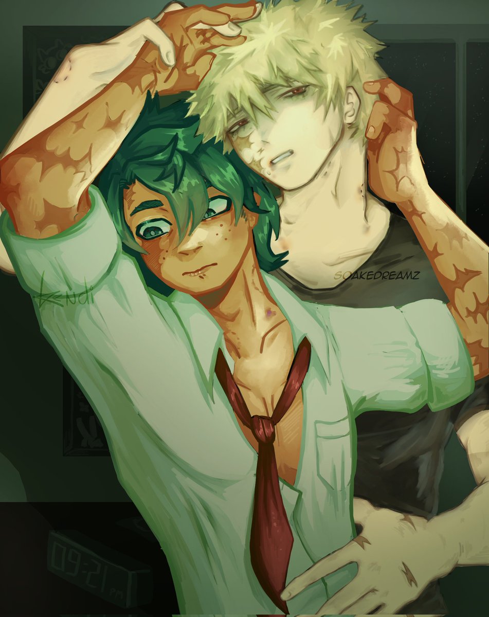 kendithatcat's tweet image. Toxic yaoi 
collab with @soakedreamz  as always 
#mha #bkdk