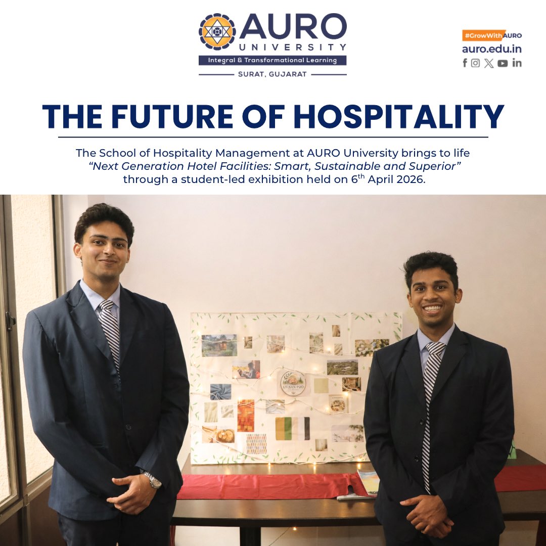 AURO University, Surat tweet media