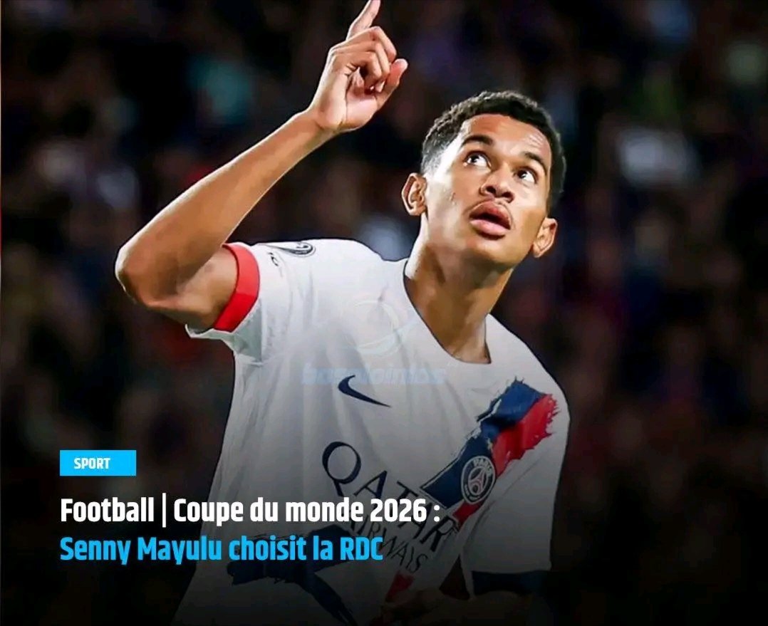 TshibangaJosep1's tweet photo. Urgent: 🚨🚨🚨
Un choix déterminant pour la carrière internationale du jeune milieu de terrain du Paris Saint-Germain, Senny Mayulu, qui met fin aux spéculations sur son avenir. À 19 ans, après avoir porté le maillot de la France à 11 reprises des U18 aux U21, il a choisi de représenter la République démocratique du Congo, pays d’origine de ses parents.