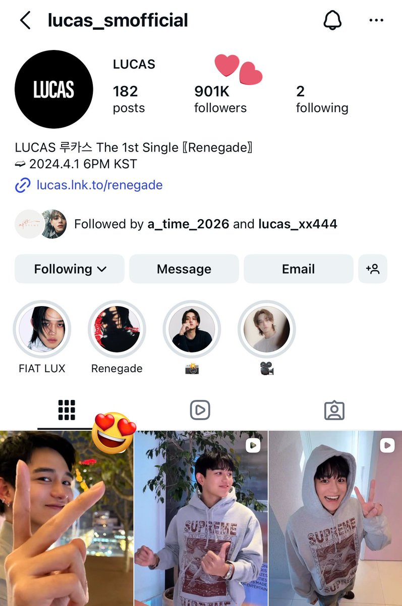 kaikidance's tweet photo. LUCAS_smofficial IG account surpassed 900K following his latest post ✌🏼🥰. 

Follow his official and personal accounts below:
💛 🔗 https://t.co/vApDoV5Mqp
🦁 🔗 https://t.co/VOIKkFKGpJ
Also, follow the official IG for his upcoming drama, A Time! 🎥 🔗: https://t.co/3im9FvwMk7 https://t.co/VNSMB6IEYe