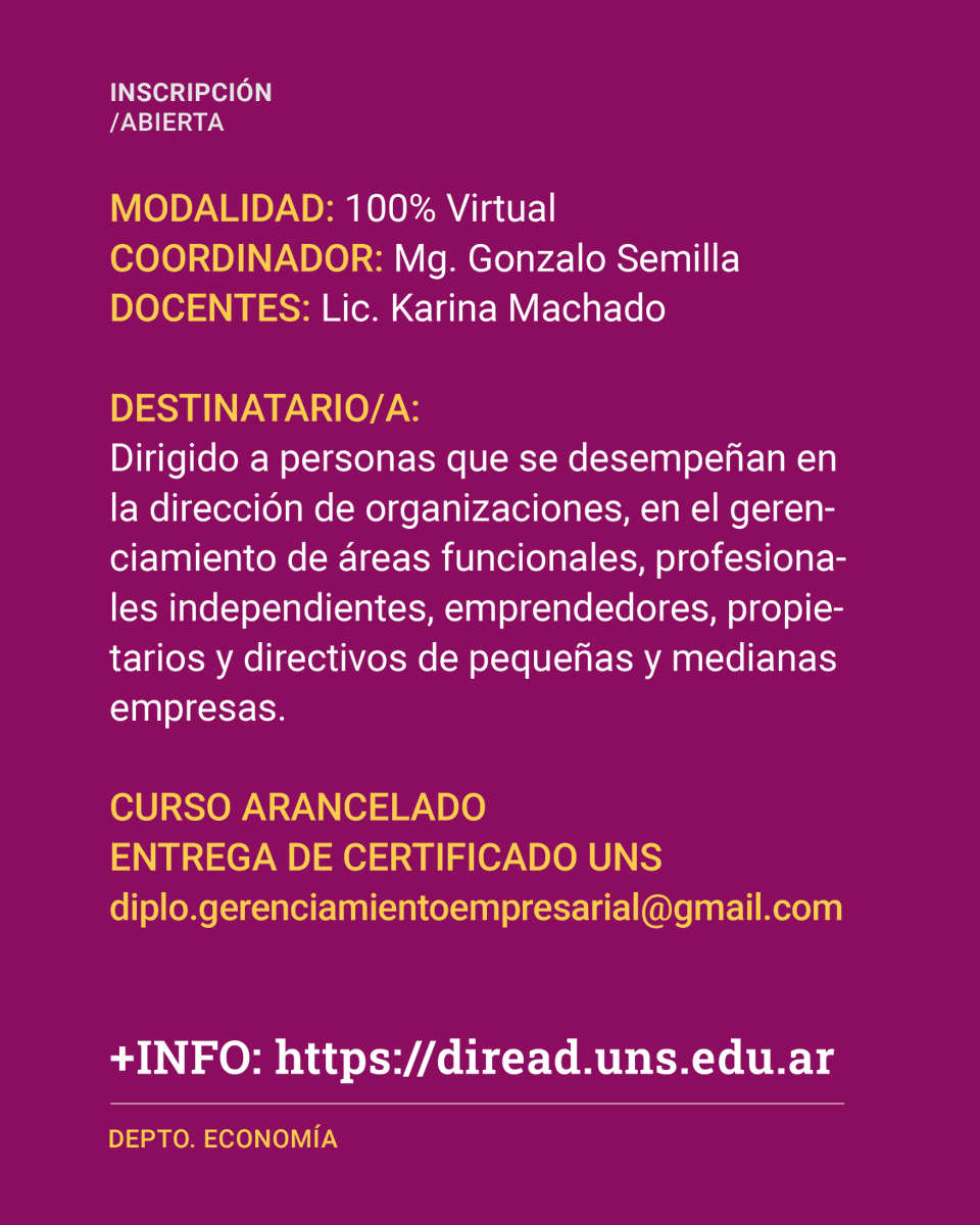 direaduns's tweet photo. 📢 Inscripciones abiertas | Marketing de Distribución
Desde DirEaD te invitamos a sumarte a este curso orientado a fortalecer herramientas clave para la gestión comercial y la toma de decisiones.
 Virtual 
📅 4/5/26
⏳  4 semanas
🎓 Certificación UNS
https://t.co/hluyUFEb7U https://t.co/prdE11SIHj