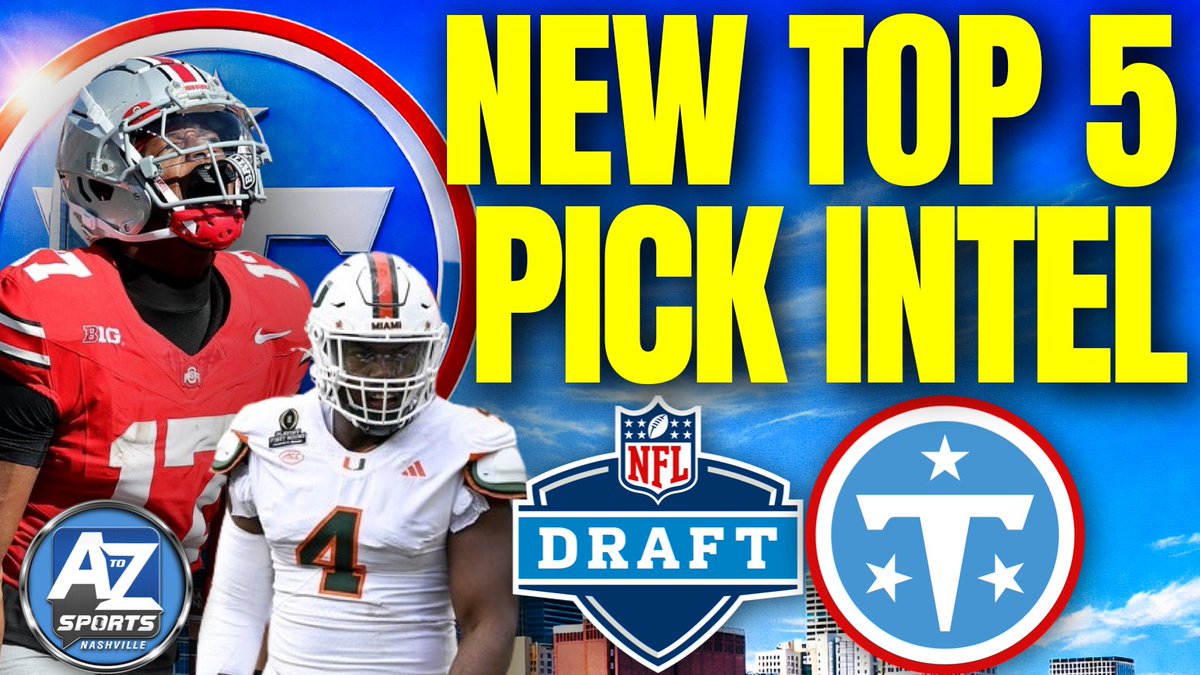 Latest Top 5 NFL Draft intel is putting the Titans in the perfect position

LIVE youtube.com/live/c5qVqHOSv…