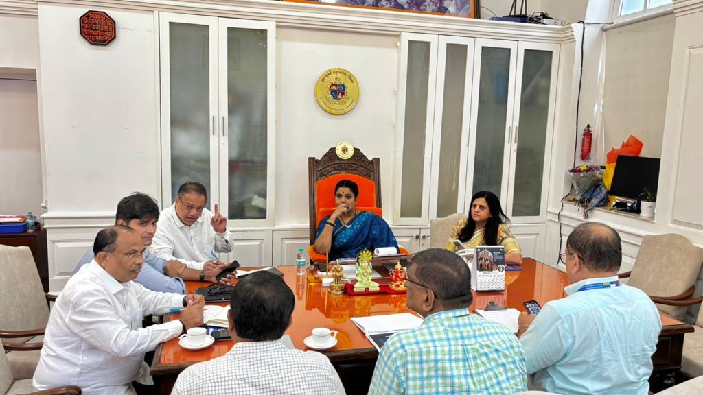 BJP president Ameet Satam today along with Mumbai Mayor Ritu Tawde &amp; BMC officials reviewed the ongoing cement -concretisation (CC) road works in Mumbai after which he said CC roads construction has reduced pothole expenditure by BMC by more than 70%. “Expenditure on pothole