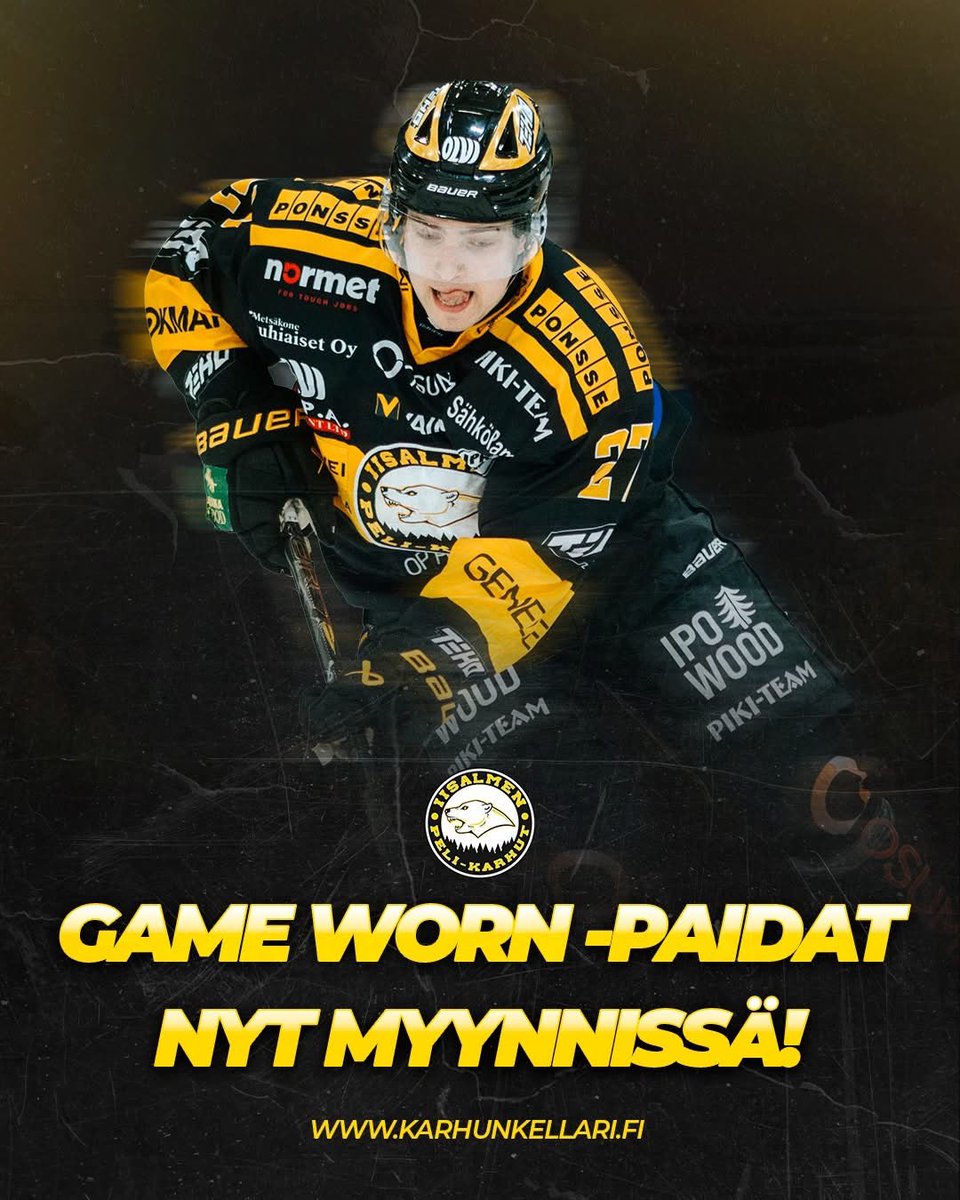 IPKedustus's tweet photo. Kauden 2025-2026 game worn -paidat ovat nyt myynnissรค! ๐กโซ
Osta omasi https://t.co/ohQRyz17qI tai paikan pรครคltรค Karhun Kellarista. ๐๐ป
#MeOlemmeIPK #IPKedustus #Mestis https://t.co/v7VQJCJFqm
