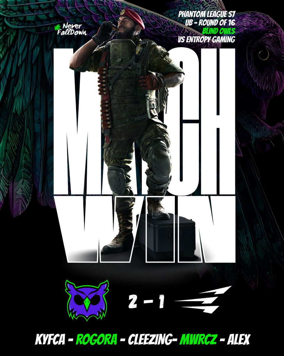 BlindOwlsGG's tweet photo. Let’s keep this good run going and maintain our positive streak without letting expectations down

🗺️ Lose 3 - 7 on Kafè
🗺️ Win 7 - 5 on Consulate
🗺️ Win 7 - 2 on Chalet

GGs to @EntropyGaming 🤝 https://t.co/YOQFnQvv5Y