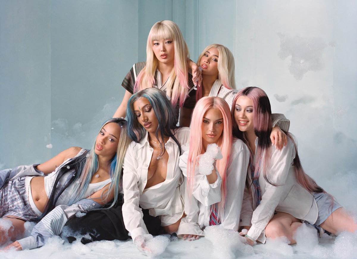 KATSEYEBRASIL's tweet image. PERFEITAS! KATSEYE é capa da nova edição da revista NYLON.