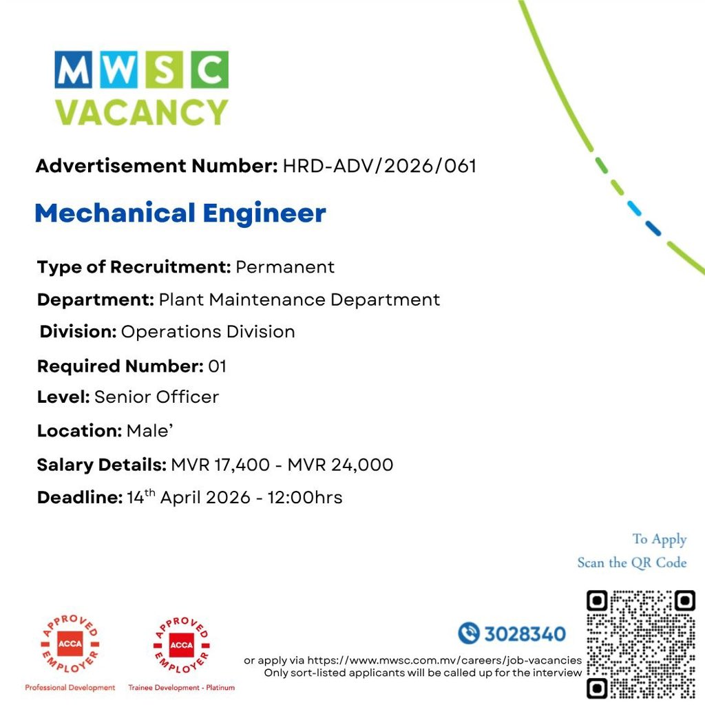 Male' Water and Sewerage Company Pvt. Ltd. tweet media