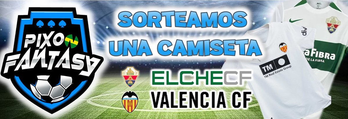 🎁👕 Celebramos semana de derbi con 𝘀𝗼𝗿𝘁𝗲𝗼!
🖤🤍💚 Y lo hacemos con la camiseta del #ElcheValencia

⚽🎯 ¿Cuál será el resultado exacto del partido?

🔄Solo tienes que RT
👉🏼Seguirme y ♥️
⚽Resultado exacto

🍀Mucha suerte a tod@s! Entre l@s acertantes se realizará el sorteo