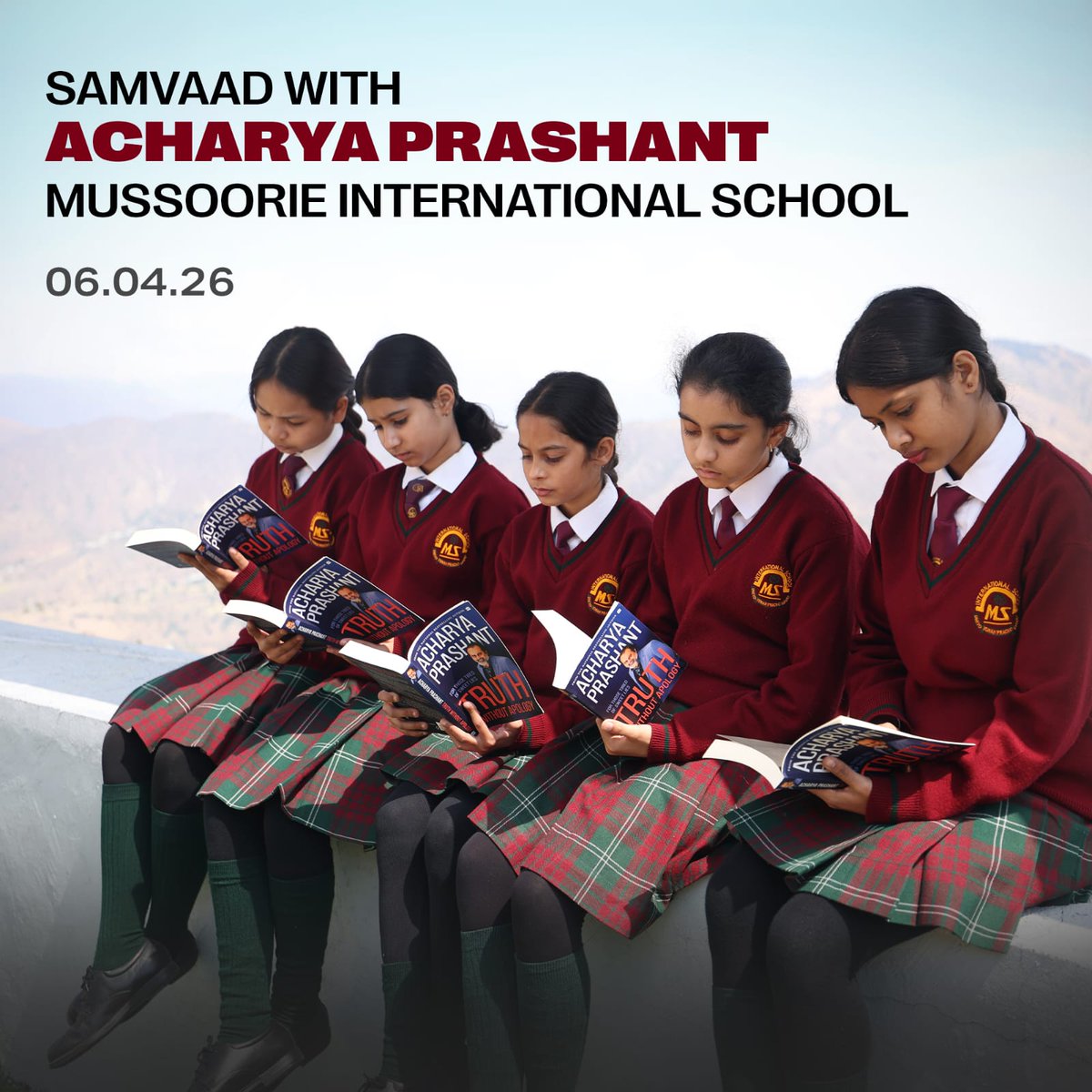 Acharya Prashant’s Special Interaction with Students of Mussoorie International School

On 6th April, Acharya Prashant held a deeply engaging and interactive session with the students of the prestigious IB-accredited Mussoorie International School in Uttarakhand. He was accorded