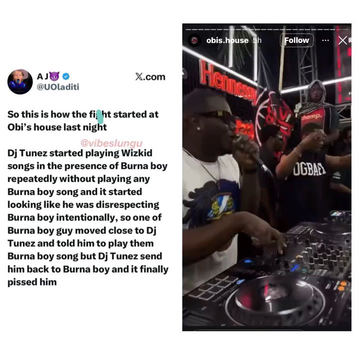instablog9ja's tweet image. Burna Boy’s associate gives his opinion of what transpired between DJ Tunez and Burna Boy