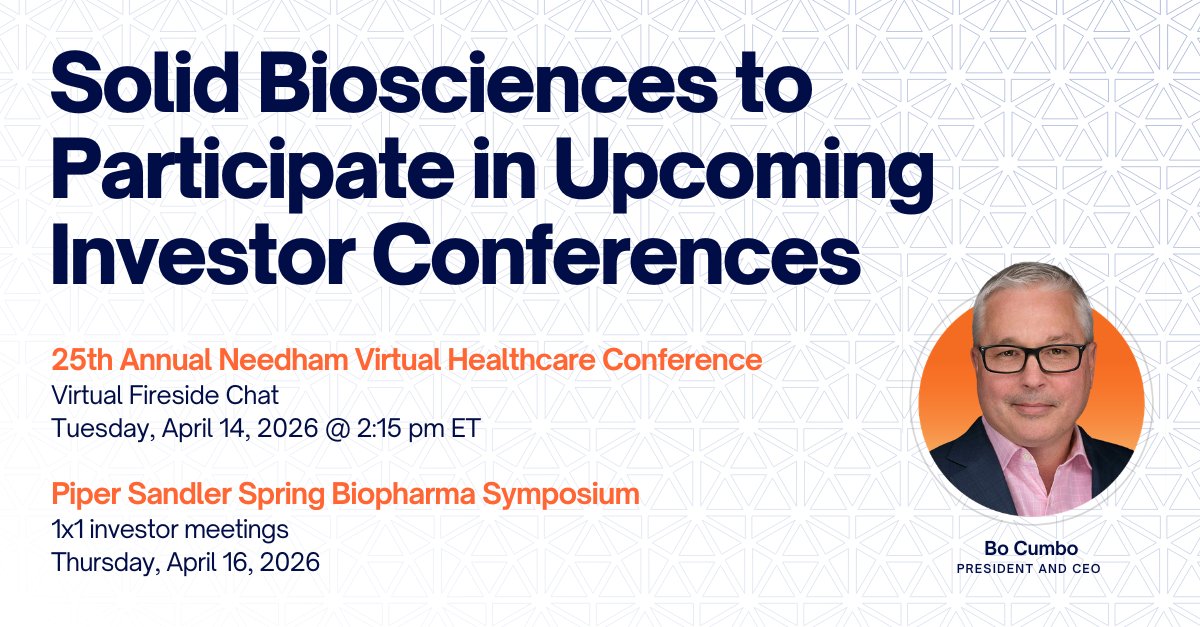 Solid Biosciences tweet media