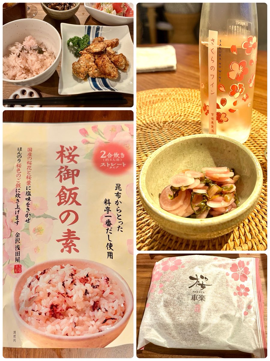 今日はさくらちゃんのお命日
2012年に🌈お引越しして
あれからもう14年も月日が経ったんだね
マイケルも行っちゃってこちらは益々寂しいけど2人でのんびり仲良く過ごしてますか？
今年もささやかな桜🌸メニューで献杯
早く2人に会いたい
公園の桜はまだ満開で綺麗だよ
急いで行かずに長く咲いていてね