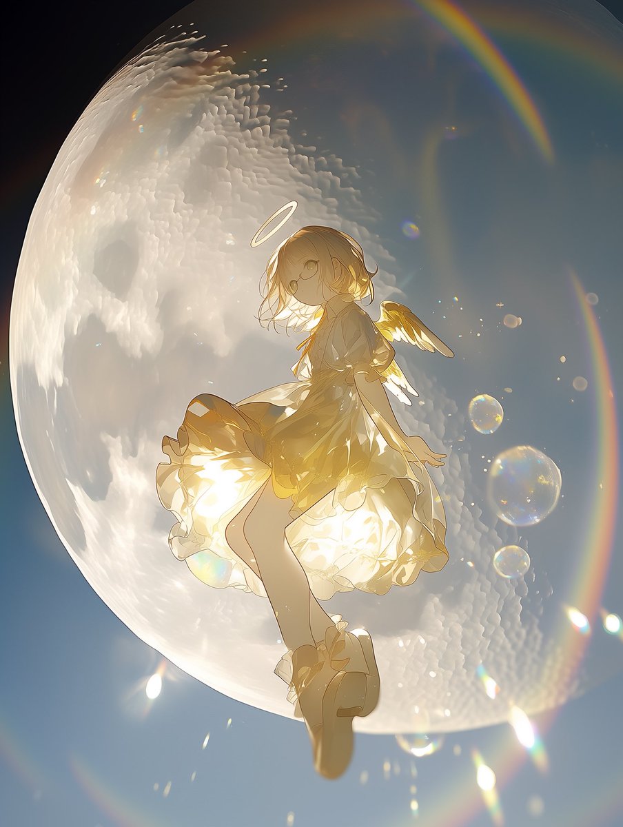 tsubasa_mz's tweet photo. アルテミス関連の動画とか虹色の月を延々と見てたら、TLがそれしか流れてこなくなった💦

ボイジャーが太陽系の家族写真を撮って研究者が感動したように、今、Xで感動を共有してることに感涙中。

子供の頃、月の裏には薔薇の花園があると思っていた。星の王子さまの影響かな？

間違ってなかったね。 https://t.co/91wCODhqXA