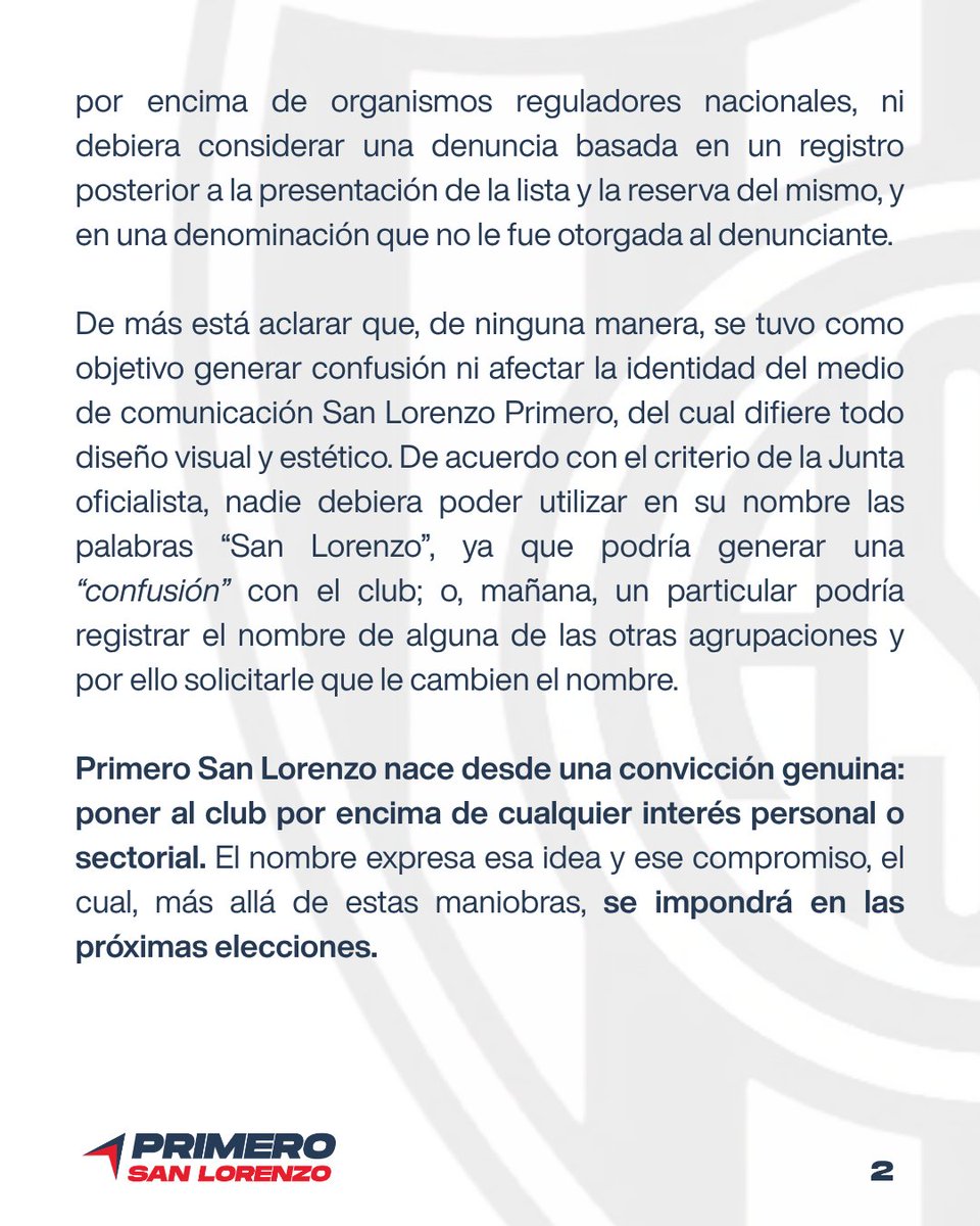 Primero San Lorenzo tweet media