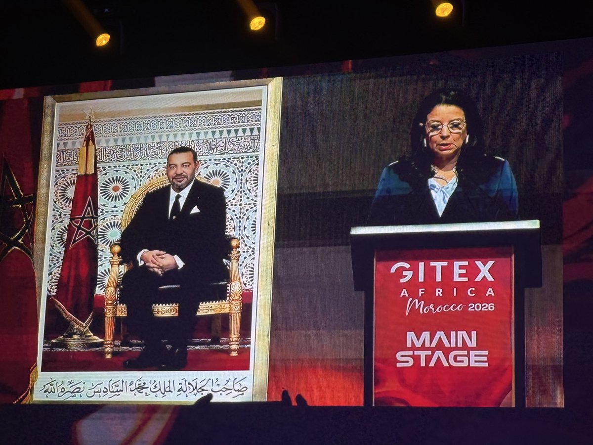 CGEM_MA's tweet photo. Mr. @AljChakib took part today in the opening of @GITEXAfrica. On this occasion, he delivered the perspective of the 🇲🇦 private sector on Africa’s technological trajectory, highlighting the role of Morocco as a locomotive of digital transformation on the continent. https://t.co/xvSbtvXtfT