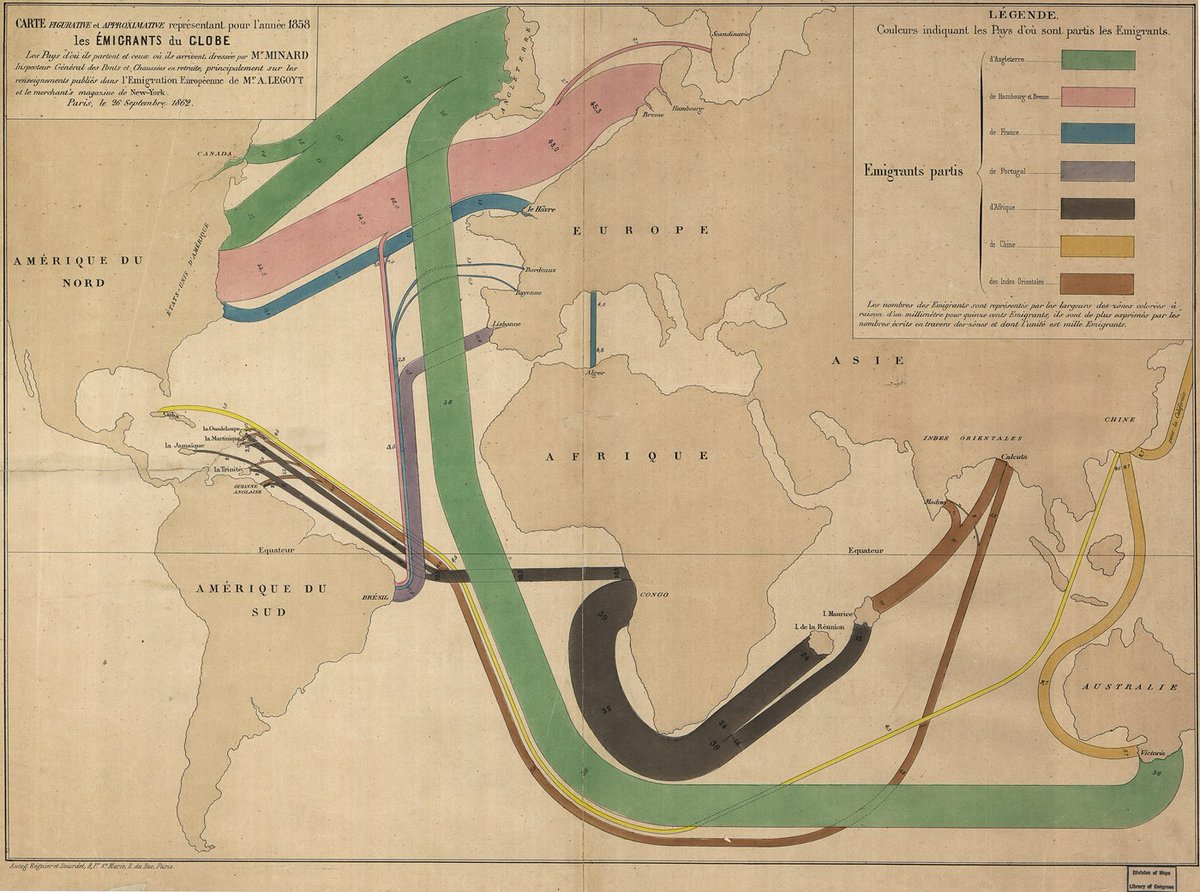 amcharts's tweet photo. Hot on the heels of our Map Sankey release, here's a piece of fascinating history that kicked off the this type of visualizations nearly two centuries ago:
https://t.co/yzJbJBt6D0
P.S.: can you tell we have a soft spot for vintage maps?
#dataviz #maps #history #geography https://t.co/kmMKc9cqK4