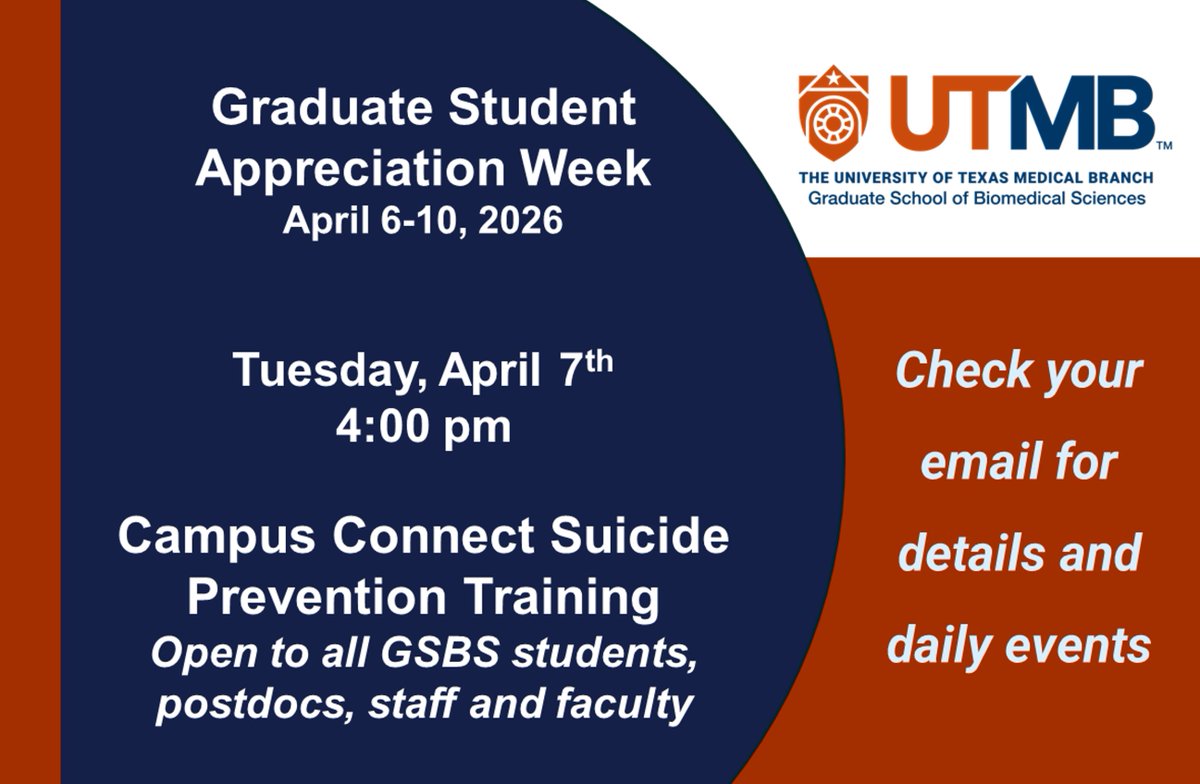 UTMB Graduate School of Biomedical Sciences tweet media